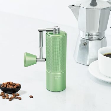 Кавомолка ручна TIMEMORE Chestnut Ganzmetall C3 ESP Pro - зелена, з керамічним жорном