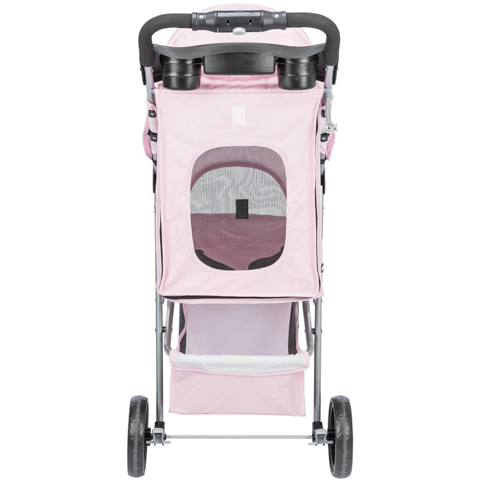 Тріксі Складаний візок для домашніх тварин (кішки та собаки), рожевий