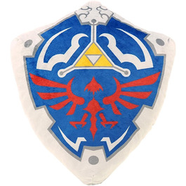 Подушка-плюш The Legend of Zelda Трифорс у формі щита, 40 см, San-Ei, багатокольорова