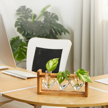 Relaxdays Reagent Tube Vase with Stand