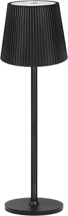 LED-лампа настільна бездротова диммируемая чорна з USB-C, сенсорна лампа з 3 колірними температурами, плавною регулюванням яскравості, регульованою висотою, IP54 вологостійка для внутрішнього/зовнішнього використання, чорна (нова версія)