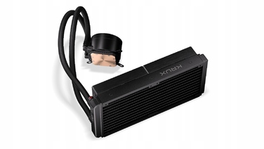 Система водяного охолодження процесора Krux HydroX 240 ARGB, 2x 120мм, 4-pin, Чорна