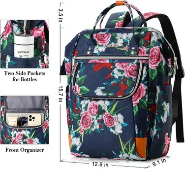 Жіночий рюкзак, шкільний рюкзак для дівчаток-підлітків, 15.6