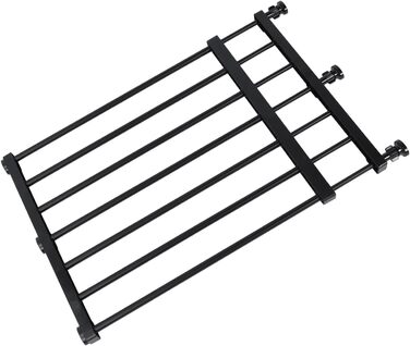 Металеве розширюване перегородка для собак, захисне перегородка для дітей, чорний колір, висота 42 см