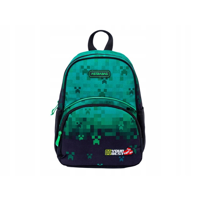 Дитячий похідний рюкзак AstraBag Do Your Best, зелені пікселі, 5 л