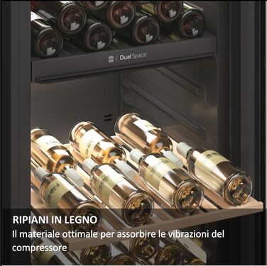 Haier 34 Bottle Wine Refrigerator - 1 Zone Wine Cooler with UV Glass Door, Wi-Fi & Touch Display