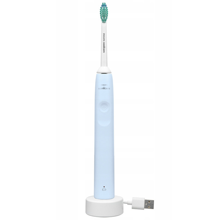 Електрична сонічна зубна щітка Sonicare синього кольору з таймером чищення