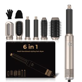 Airstyler Föhnbürste 5 в 1: Фен-щітка, локкен, об'єм, сушка волосся, 1000W, 3 температурні режими (Оранжевий)