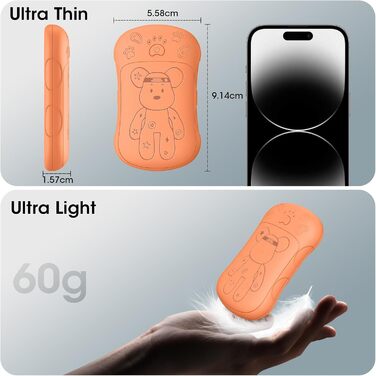 Електричні нагрівачі для рук 2 шт. 6000 mAh, перезаряджувані, для кемпінгу, на відкритому повітрі, подарунок для чоловіків, жінок, дітей, помаранчевий