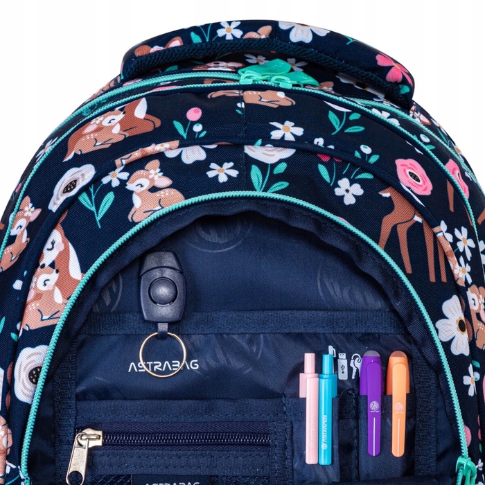 Багатофункціональний шкільний рюкзак AstraBag, синій, 20 л