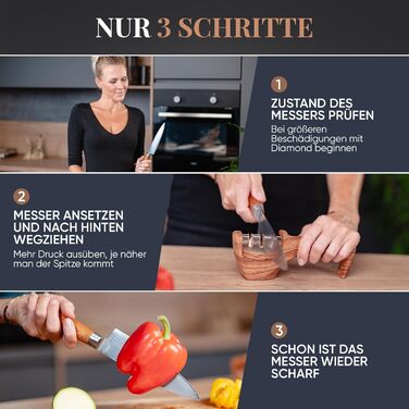 Точилка для ножів From Mom by FM – професійна, ергономічна | Точильний камінь, шліфувальник ножів