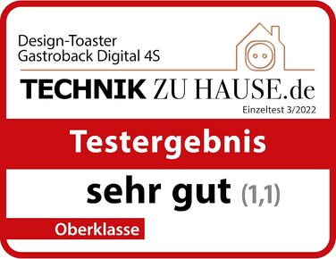 Тостер GASTROBACK 42396 Digital 4-слайсовий, 950 Вт, нерж. сталь, LCD-дисплей, 7 режимів, підставка для булочок, сріблястий