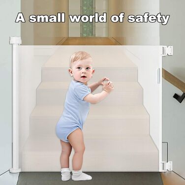 Зсувна захисна сітка для дитячих воріт та домашніх тварин, 55 см, 83 см, біла