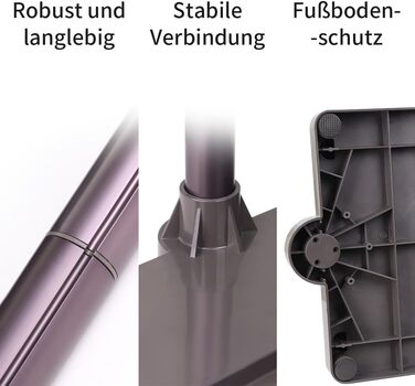 Підставка для пилососа Dyson V15, V12, V11, V10, V8, V7 – стабільна підставка з алюмінію, без свердління, сірий колір