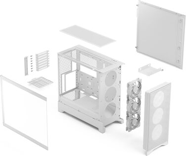 Корпус для ПК Fractal Design Pop Air 2 Black Mesh ATX, 3 вентилятори 120 мм, загартоване скло, RGB