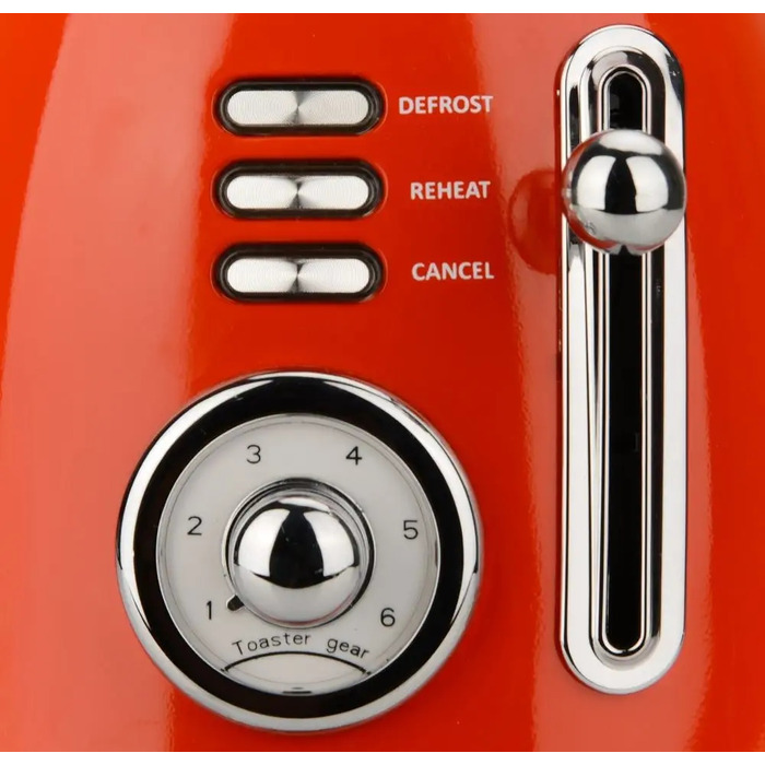 Тостер Zilan RETRO BREAD TOASTER, червоний, 850 Вт