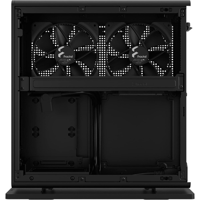 Корпус Fractal Design Ridge Black Mini-ITX для ігрового ПК з PCIe 4.0, 2 вентилятори 140мм PWM, USB Type-C