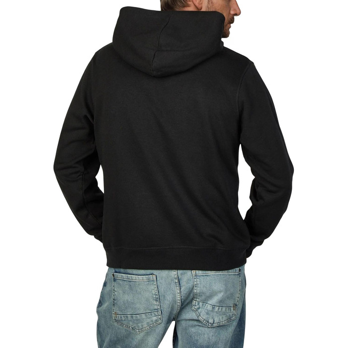Чоловічий худі Jack & Jones Relaxed Fit з принтом JWHINTERLUDE, великі розміри (Plus Size), чорний