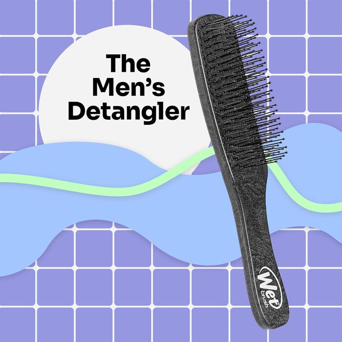 WetBrush Detangler для чоловіків Black Leather - щітка для волосся