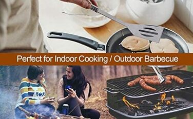 Набір гриль-посуду з нержавіючої сталі GQC, 3 шт. Професійний набір інструментів для грилю в кейсі. BBQ, кемпінг, сад, для чоловіків та жінок