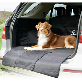 Захист для багажника авто для собак [надміцний клямка] - килимок для багажника, ковдра для собак, SUV, Kombi, Kleinwagen - захист від вологи та бруду - безпечна перевозка собак, стандартний чорний колір