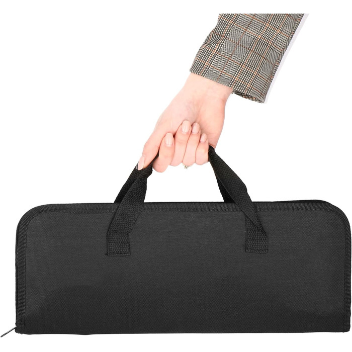 Набір для гриля SPRINGOS 5 предметів з нержавіючої сталі: щипці, лопатка, ніж, виделка, пензлик + сумка для зберігання