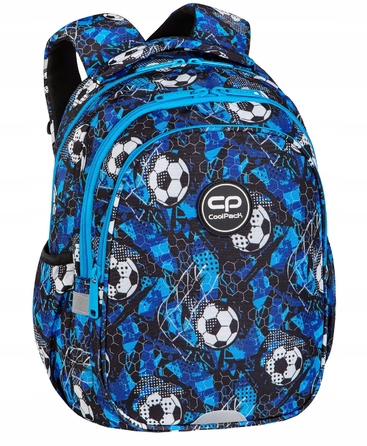 Багатовідсінковий шкільний рюкзак CoolPack (білий, чорний, синій), 21 л