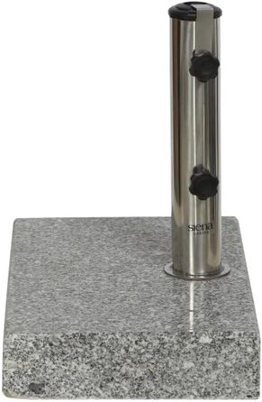 SIENAGARD 213345 Umbrella Stand, 25 kg, 45 x 28 cm for umbrella sticks with a diameter of 25-48 mm, grey