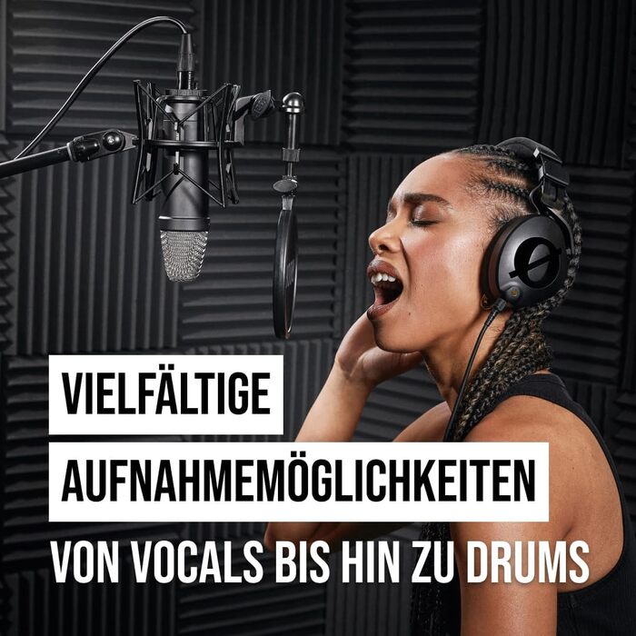 Мікрофон RØDE NT1 Signature Series: конденсаторний, з поп-фільтром, XLR-кабель для запису вокалу, музики, стрімінгу та подкастингу, чорний