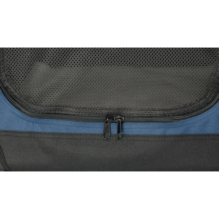 Foxdevil Складана переноска для собак та котів середніх розмірів – переноска для тварин у машину та в дім (M, Синій)