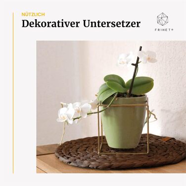 Oslo Table Setting Set Round Water Hyacinth Natural - (6, 38cm brown)