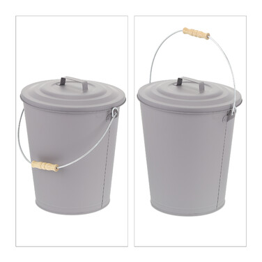 Relaxdays Ash Bucket with Lid