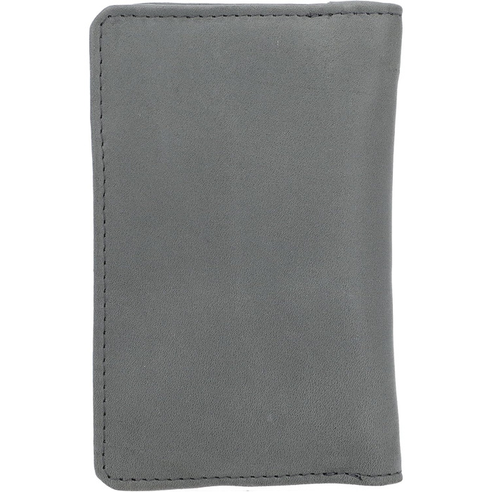 Gusti Leather Wallet - Beckett Small Purse Women's Vintage Gray Leather