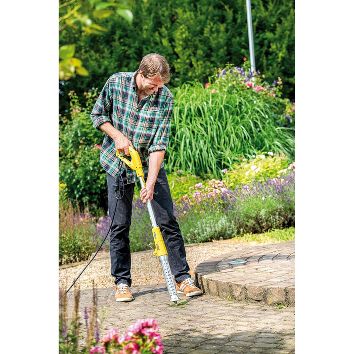 GLORIA Thermoflamm BIO Electro Weed Burner | Electric Weed Eliminator, Weed Torch | Easy & Safe Operation | Heat Protection thanks to Cone Nozzle | For a Weed-Free Garden & Pavement (2000W), yellow