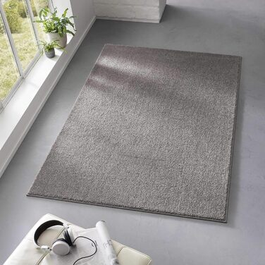 Килимок Taracarpet з коротким ворсом, білий, 160x220 см - для вітальні, дитячої, спальні, кухні