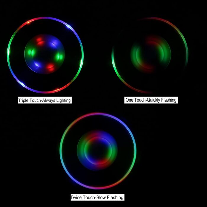 TINYOUTH LED Coasters for Drinks, ON/OFF, Disposable LED Drink Coasters, Waterproof, Illuminated Coasters for Drinks, Acrylic Coasters for Parties, Christmas, Colorful LED Coasters