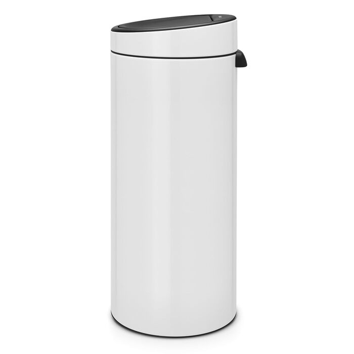 Відро Brabantia Touch Bin New 40 л з висувним контейнером, нержавіюча сталь, 32.8 x 48.3 см, білий