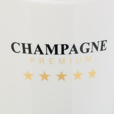 Relaxdays 2-Bottle Champagne Cooler in White