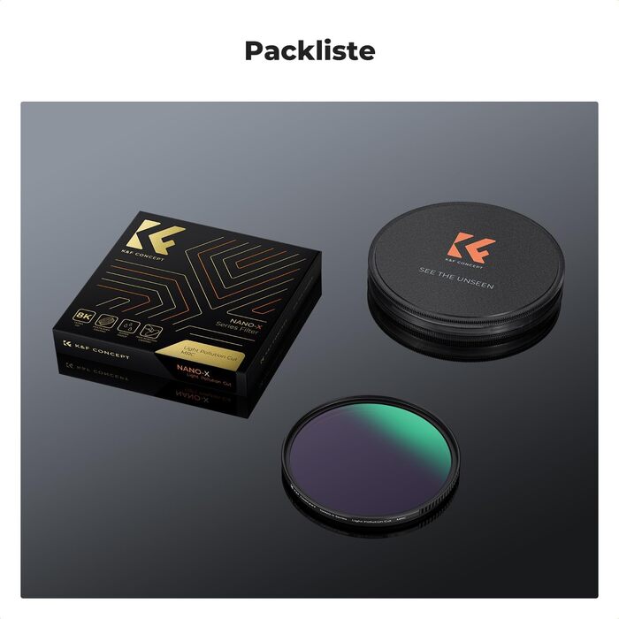 Фільтр K&F Concept Nano-X 82mm Natural Night Astroklar для нічної зйомки та астрофотографії