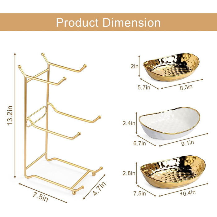 Керамічна фруктова миска для кухонного столу, 3-ярусна, з металевим підставкою, розсортована полиця для стільниці, сучасна миска для подачі їжі на вечірку, десерти, овочі, закуски, невелика