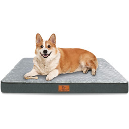 Orthopedic Dog Bed for Large Dogs, Waterproof Dog Cushion with Removable and Washable Cover and Egg-Shaped Foam Filling, Breathable Dog Mat/Dog Mattress, (M (76x50x8cm))