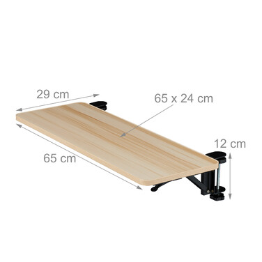 Relaxdays Desk Extension for Clipping On