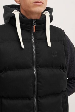 Чоловіча степкова жилетка Blend BHJens з капюшоном та кишенями, Regular fit, чорний (70155)