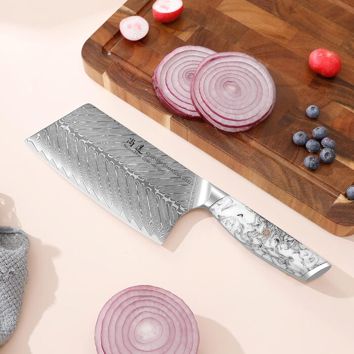 Японський ніж SHANGDAO Kiritsuke 20 см з 67 шарів сталі, ніж для м'яса та нарізки, суші-ніж, подарунок для кухні