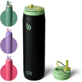 bottlebottle BOTTLE Insulated Water Bottle Stainless Steel 32oz (946ml) with Straw Handle for Sports, Travel, Gym, Double-Walled Leak-Proof, BPA-Free (Morgenröte)
