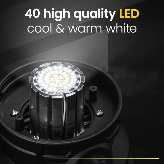 Favour LED Lantern Outdoor Lamp Bright 1300 Lumens | Camping Lamp, IP64 Waterproof, Shockproof | Camping Light with Stepless Dimming, Variable Color Temperature from Warm White to Cool White, Battery Powered