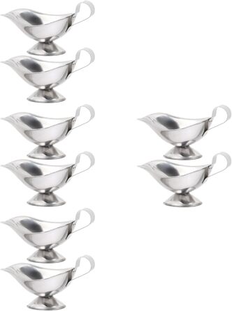 8-Piece Juice Boat Sauce Containers, Sauce Cups, Sauce Dishes, Large Sauce Dishes with Spout, Sauce Pots, Sauce Cups, Metal, Sauce Bowls, Serving Bowls, Sauce Jugs, Sauce Containers