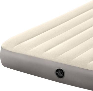 Надувний матрац Intex Queen Dura-Beam Series, бежево-сірий, один