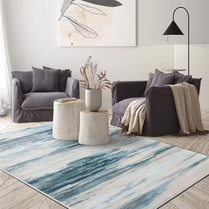 Cinknots Carpets Vintage Abstract Carpet Home Modern Carpets Chic Ink Splatter Soft Carpet Anti-Slip Rugs Carpet for Living Room (Gray10, 80 x 120 cm) 80 x 120 cm Gray10