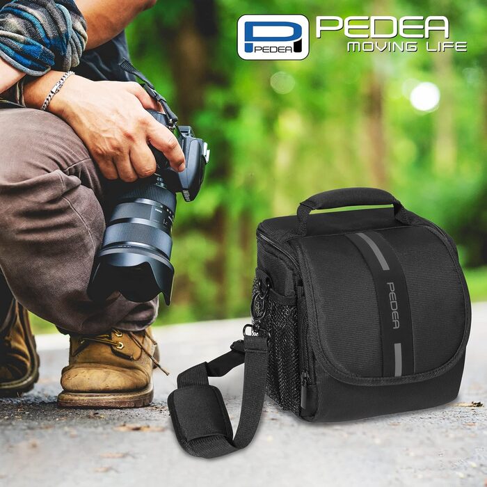 Чохол для камери Pedea Essex: DSLR/SLR/Mirrorless, з дощем. Розмір M, сірий